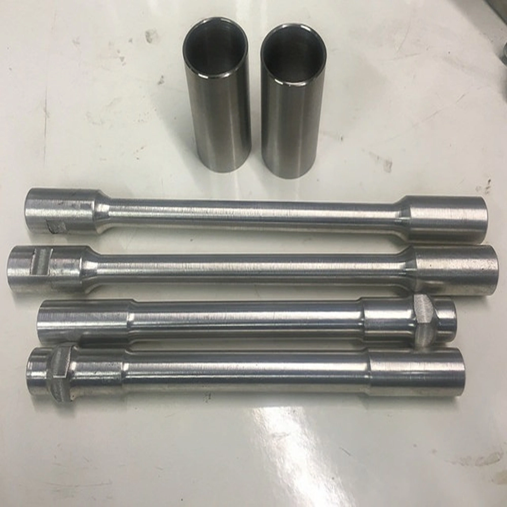 CNC Turned Machining Steel /Aluminum Shaft Axle with Hexagonal Screw