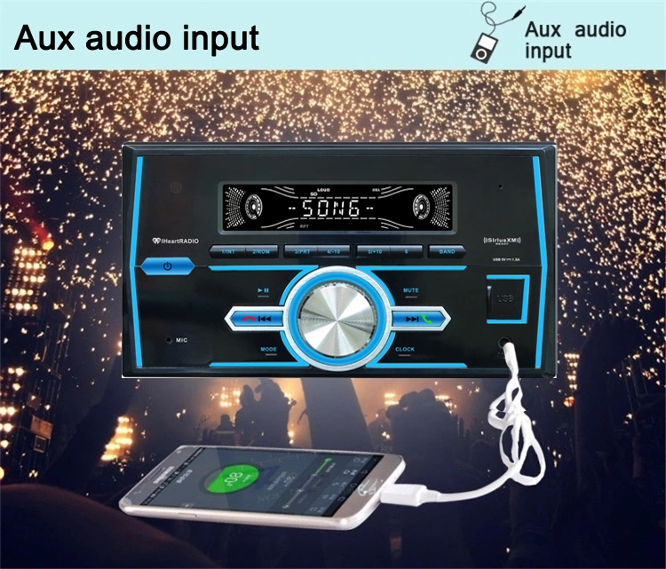 Car Accessories MP5 Car Multimedia Two DIN Car MP3 Player with USB Bluetooth