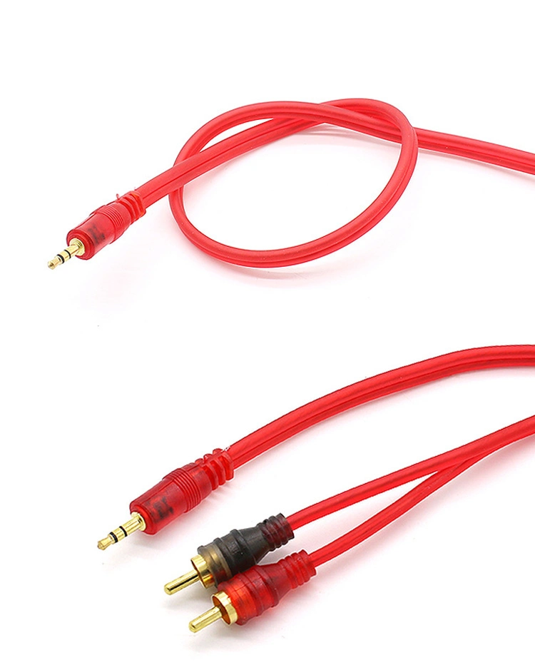 High Performance Copper Head Car Audio Cord 1.5/5m Audio RCA Cable for Car