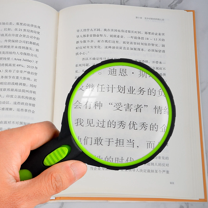 10X LED Lighted Handheld Magnifier 2 LED Illuminated Magnifying Loupe Hand Held Reading Magnifier