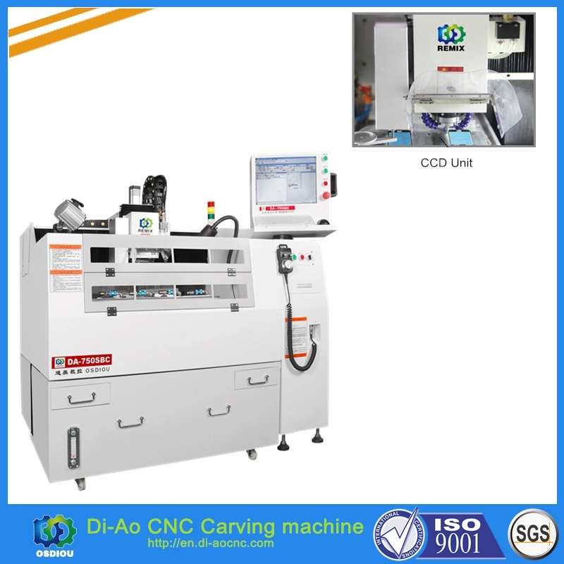 Automatic High Precision CNC Engraver with CCD Camera for Silicone Rubber Keypad, Window Lens, Optical Lens