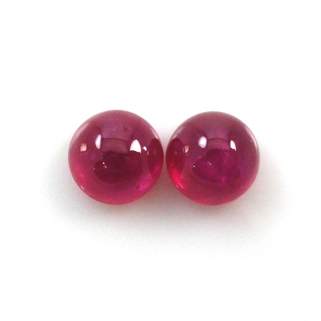 Provence Synthetic Gemstone Round Ball Cut Synthetic 5# Ruby Beads Wholesale Price