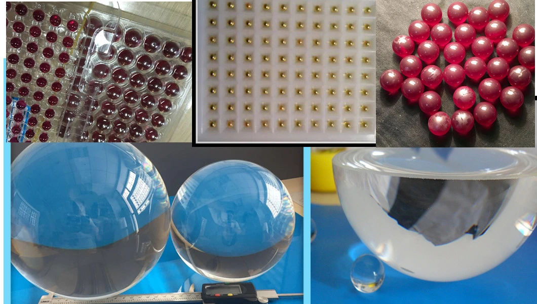 Ruby Sapphire Ball and Half Ball Lenses for Medical Application