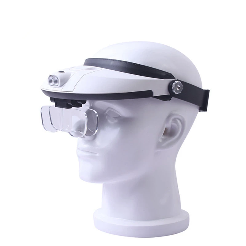 Popular Adjustable Headband LED Magnifier Surgical Magnifier with LED Light for Repairing and Inspection