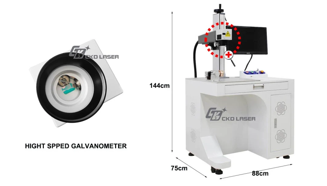 Laser Marking Machine for Fishing Reel Parts Fishing Rod Flashlight