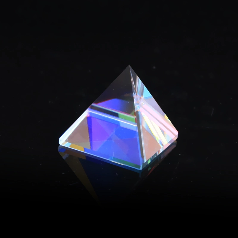 Pyramid Gift K9 Optical Glass Colorful Pyramid Cube Prism