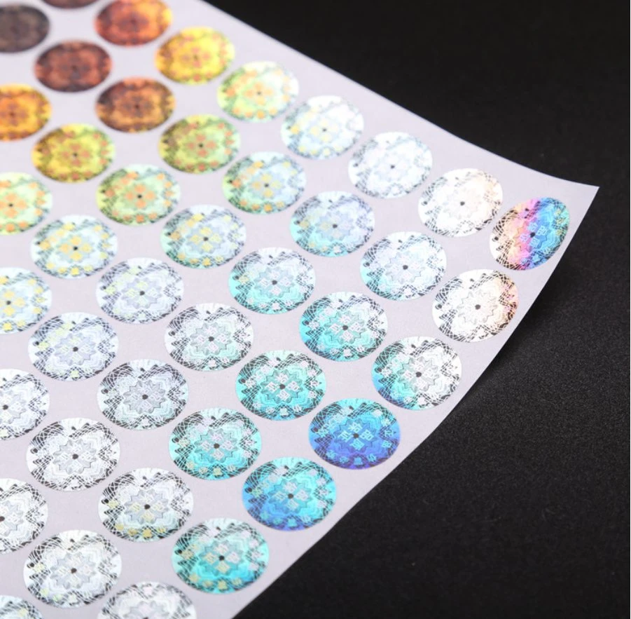 Anti-Counterfeit Holographic Reflective Adhesive Sticker Customized Hologram Waterproof Reflective Sticker