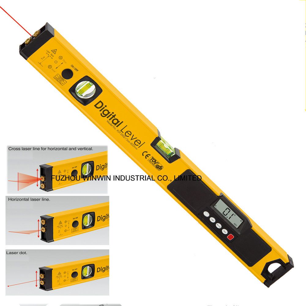 Digital Laser Level with Cross Laser Line and Horizontal Laser Line (WW-RS02)