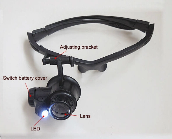 LED Illuminated Watch Repair Magnifier