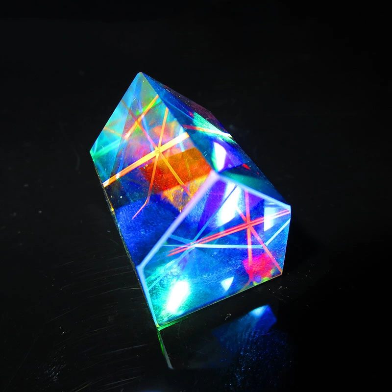 Cabin Cube Optical Prism Combiner Colorful Prism Bright Light K9 Glass Beam Splitter Optical Instruments Prism