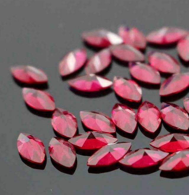 5# Marquise Shape 2*4mm Nature Ruby Price Per Carat Ruby Stone