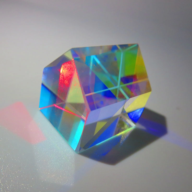 Cabin Cube Optical Prism Combiner Colorful Prism Bright Light K9 Glass Beam Splitter Optical Instruments Prism