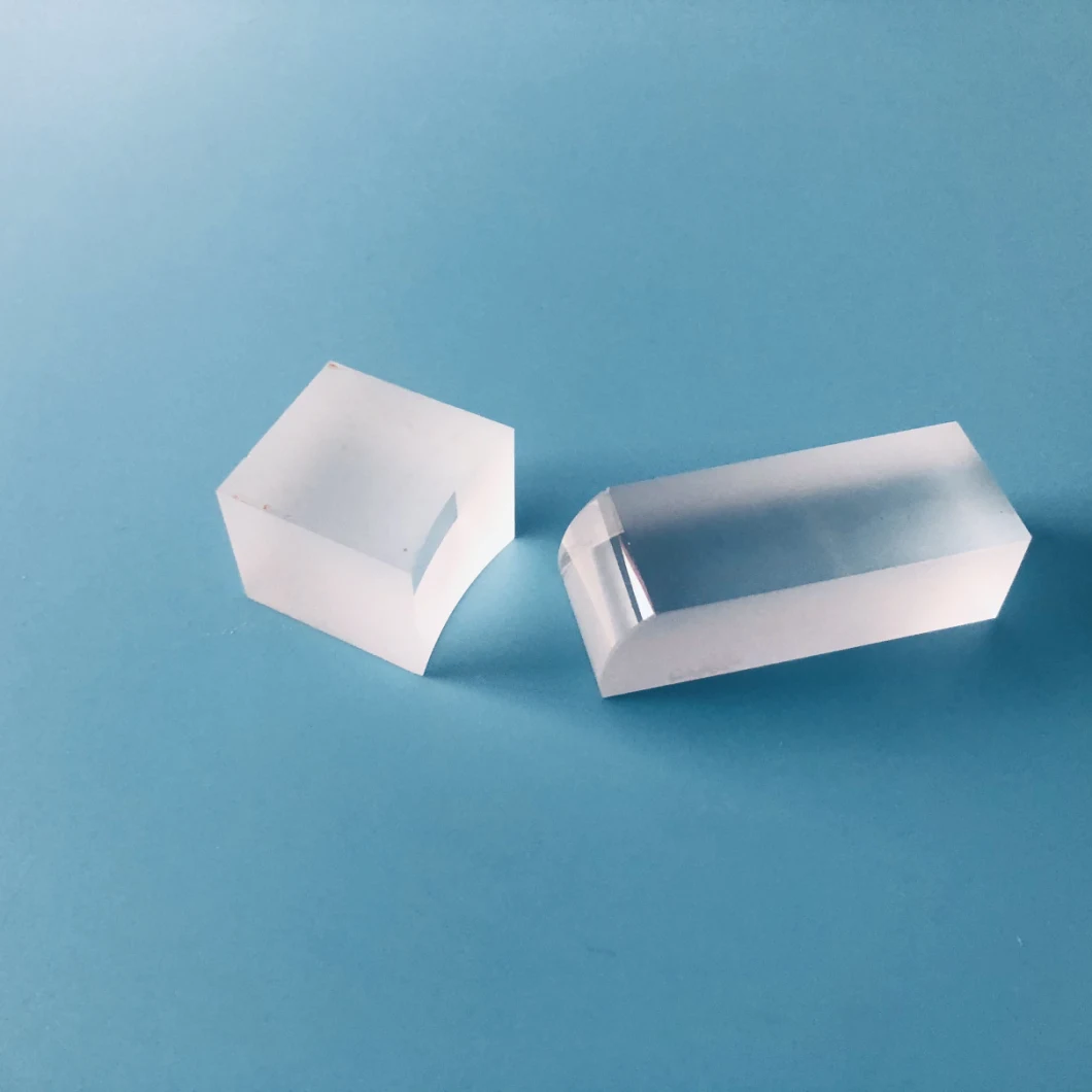 Bk7/K9/Quartz/Fused Silica/Sapphire/CaF2 Optical Square Cylindrical Glass Lens for Spectroscopy and Laser Diode