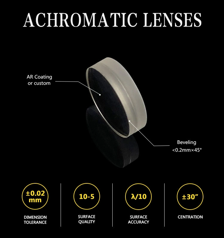 Optical Bk7/K9 Glass Achromatic Lens
