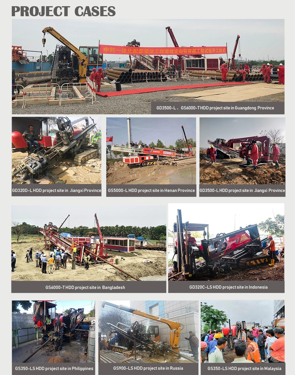 800T goodeng trenchless pipe construction HDD rig drill rig