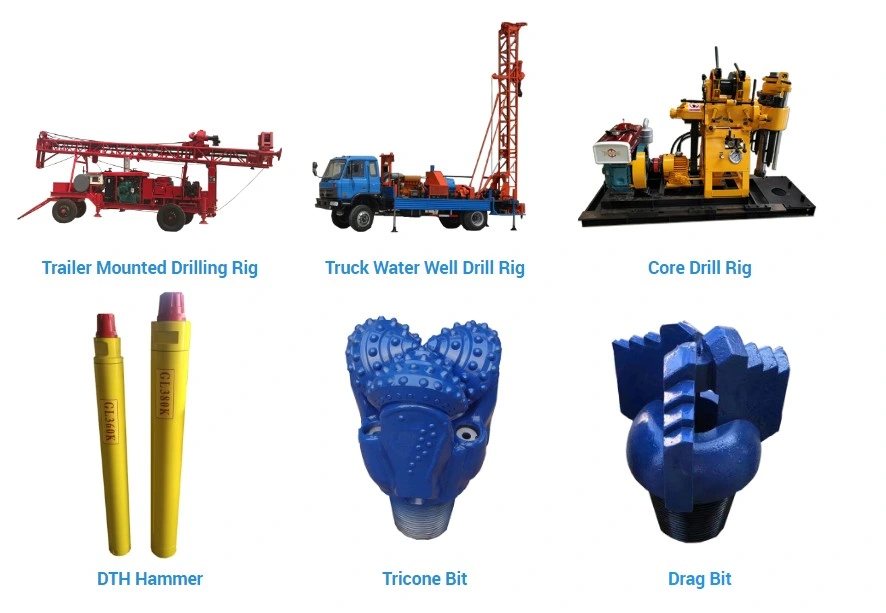 China Good Borehole Small Water Well Drilling Rig for Drinking Water