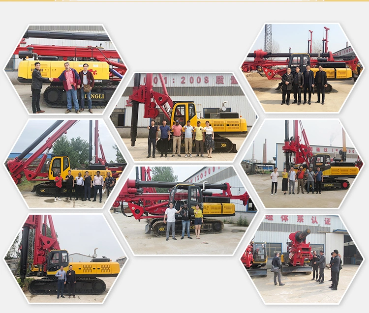Wheel Hydraulic Crawler Surface Rotary Mounted DTH Piling Making Machine Drill Rig
