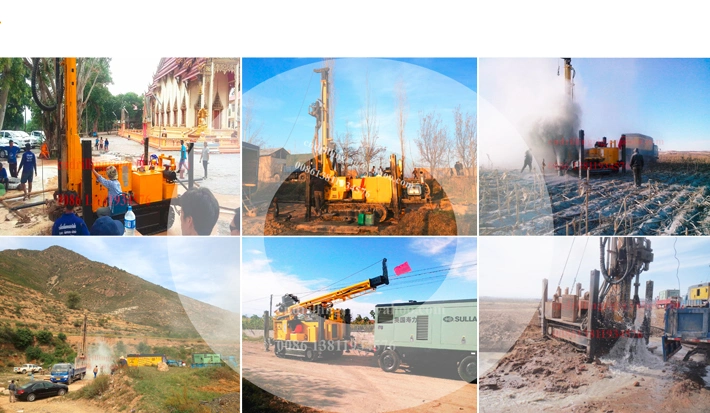 Hole Diameter 105 - 350mm Water Well Borehole Drilling Rig Equipment for 300m Shallow Well Drilling