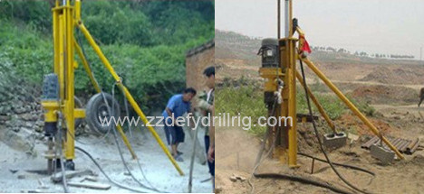 Small Borehole Drilling Rig Machine for Water Well