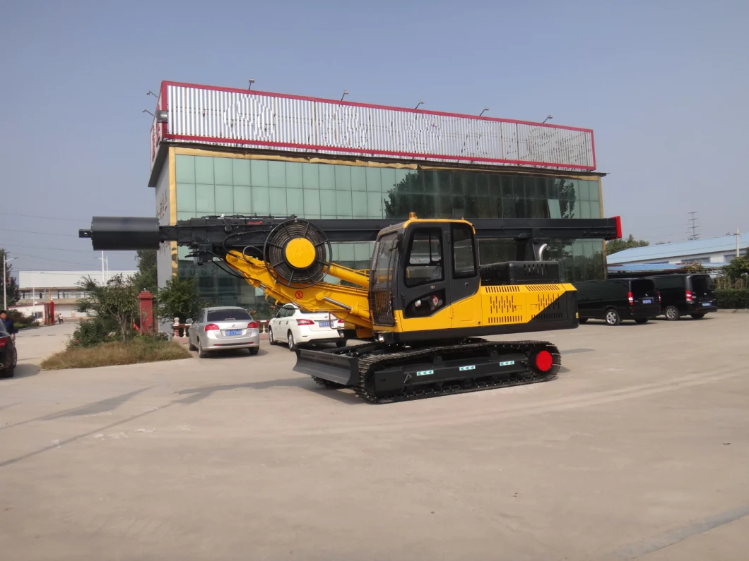 China 12m Cummins Engine Construction Machine Tool Crawler Rotary Drilling Rig Machine with Excavator