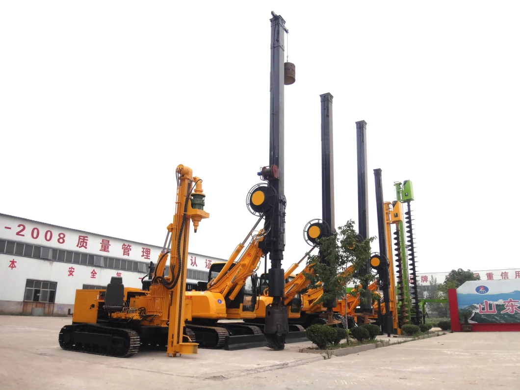 China Supply Crawler 360-6 Hydraulic Auger Drilling Rig / Pile Driving Machine / Screw Pile Driver
