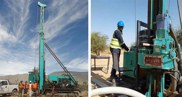 Hfdx-4 1050/700/500/300m Soil Spt Testing Core Drilling Rigs/Drilling Machine