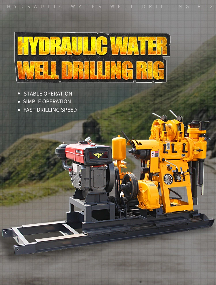 160m Depth Soil Water Well Digger Hydraulic Coring Rig