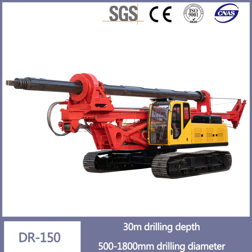 Dr-150 Rotary Drilling Rig with Retractable Chassis