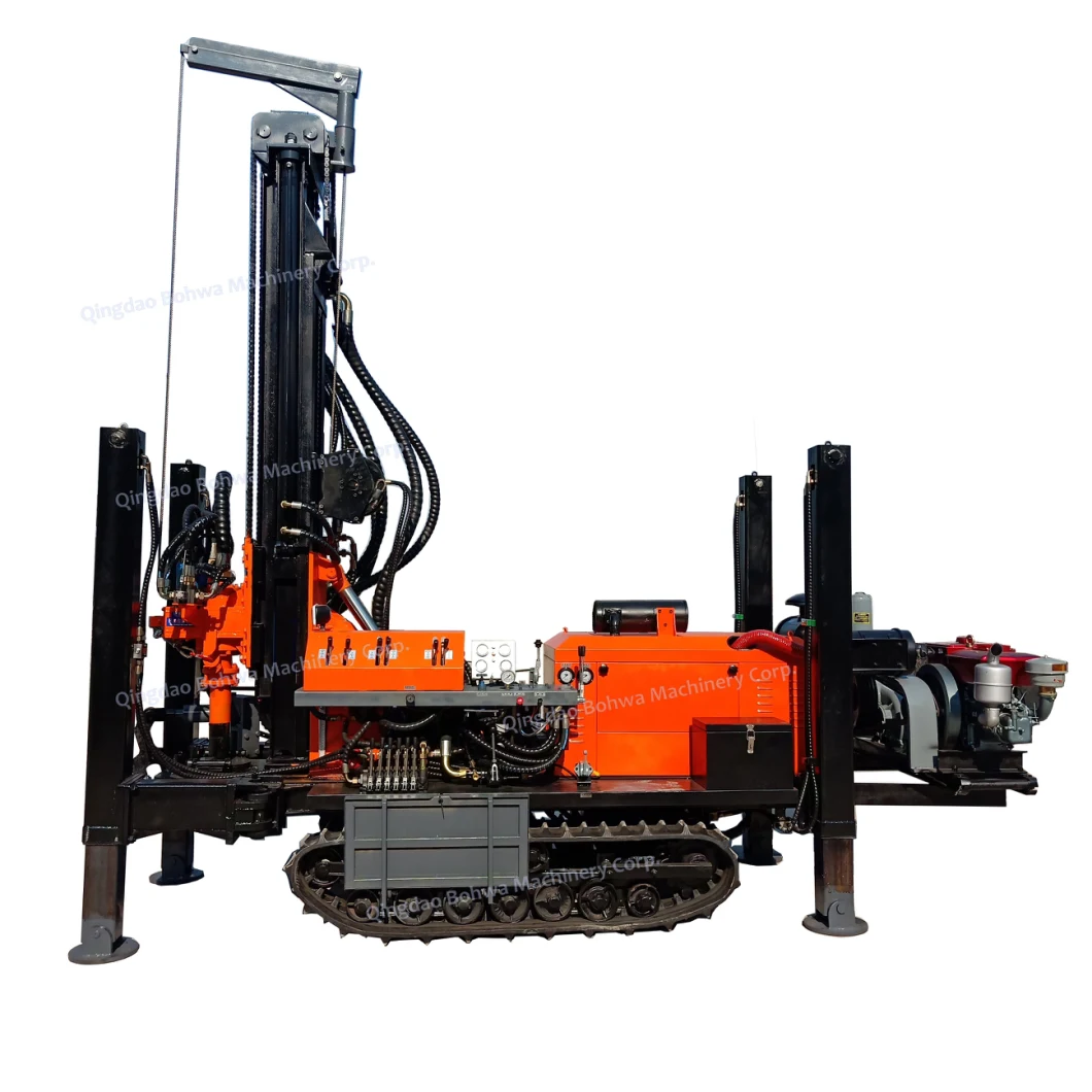 Hydraulic Water Well Drilling Rig with Borehole Hard Rocks Drilling