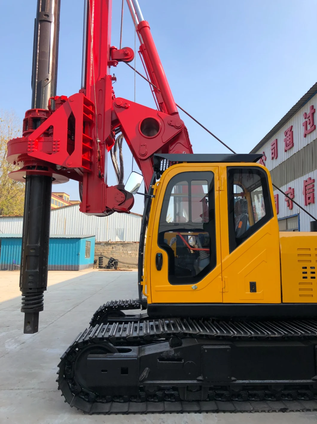 Cfa Portable Pile Driver Electric Ground Screw Rotary Table Diesel Engine Drilling Rig