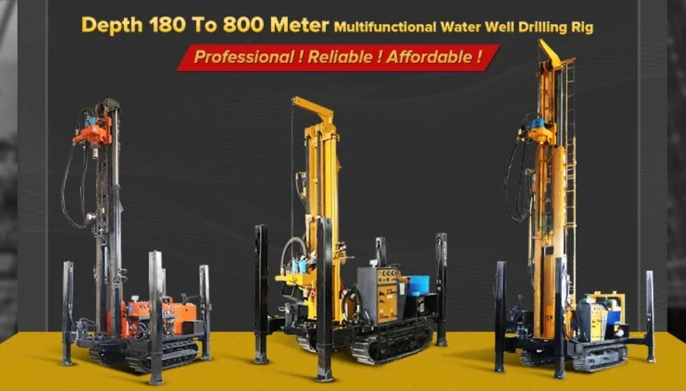 China Drilling Crawler Pneumatic Water Well Drilling Rig Machine Prices