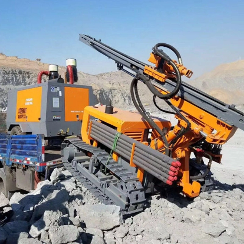 Hydraulic Crawler Mounted Down The Hole Automatic Pipe Carousel Cabin Blasting Mining Drilling Rig