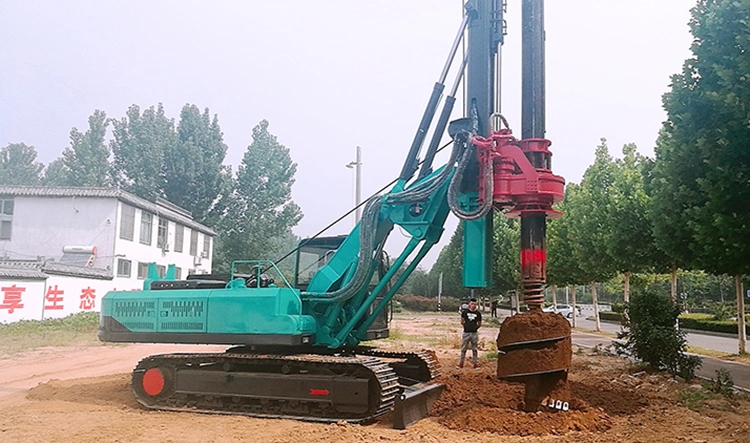 Wheel Trailer Drilling Rig Piling Machine Pile Driver Drill Rig Equipment
