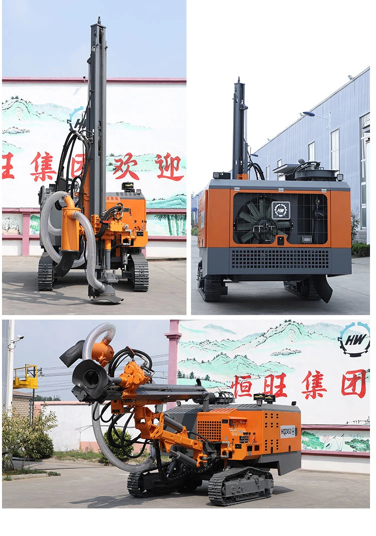 Hengwang Hw-452 Down The Hole Hammer Blast Hole Drill Rig for Open Pit Use