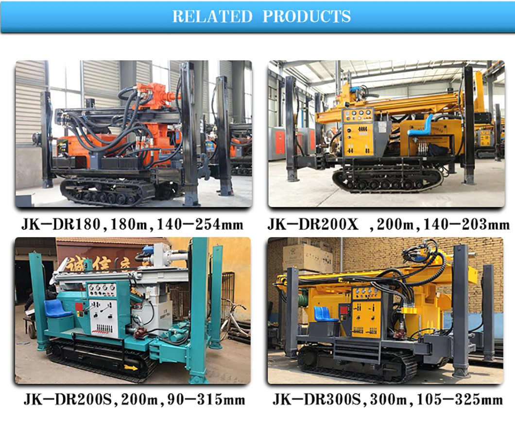 Top Quality 300 M Portable Deep Water Well Drilling Rigs for Sale