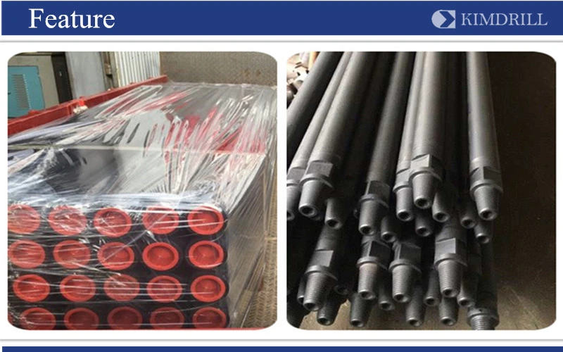 Friction-Welded The Joints Down The Hole Steel Pipe Drill Rod for DTH Drilling Rigs