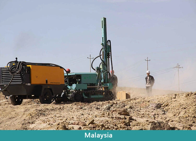 40m Borehole Drilling Rig, Air Compressor Drilling Rig