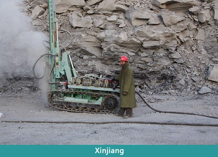 Hf100ya2 Mobile Underground Drilling and Anchoring Drilling Rig for Blasting