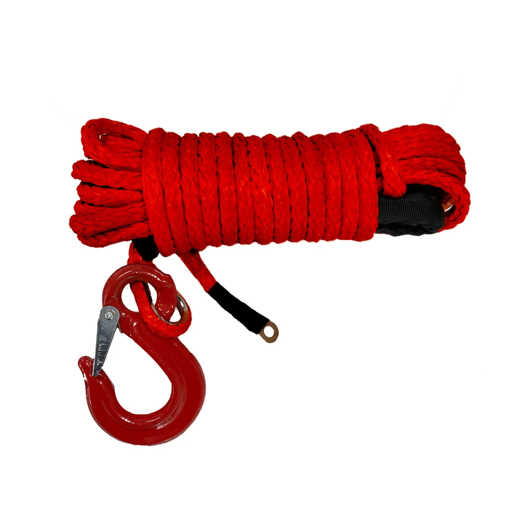 12-Strand Braided Synthetic UHMWPE Rope Winch Rope Hmpe Cable Used in Towing and Slings