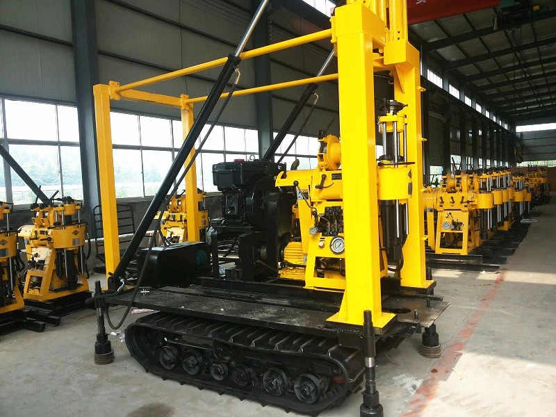 200m Deep Trailer Mounted Portable Water Well Drilling Rig Machine