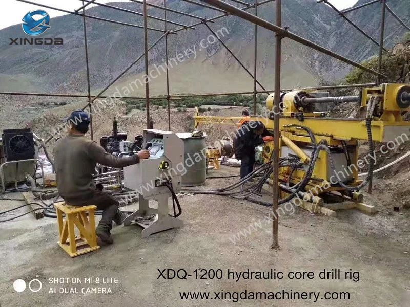 Xdq-1200 Hydraulic Underground Portable Diamond Core Drill Rig