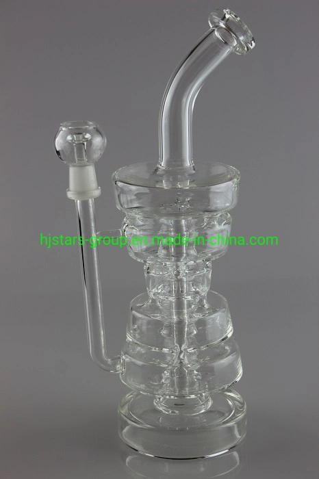 New Glass Smoking Water Pipe Rig Multiple Layers Tube Glass Pipe