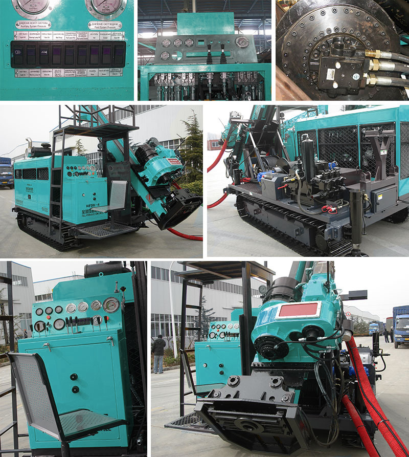 Hfdx-4 Mechanical Spindle Crawler High Rotating Core Drilling Rig