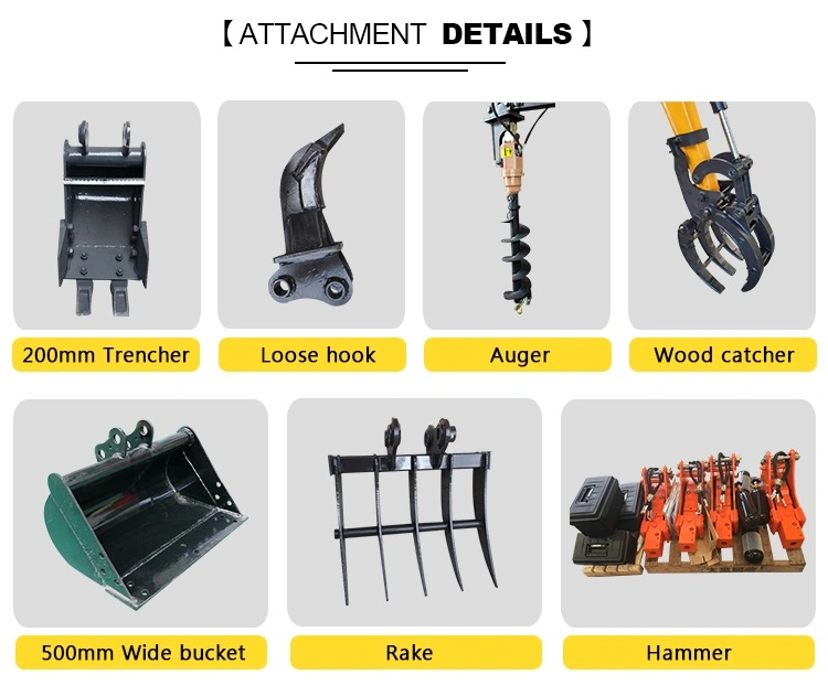 2.2 Ton Small Ditch Digging Tool High Power Digging Excavator Cheap Mini Digger for Farm Use