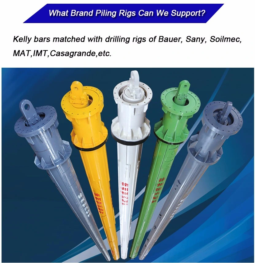 Bauer / Mait / Imt / Soilmec / Casagrande Interlocking Drill Pipe / Interlocking Kelly Bar