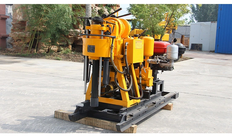 160m Core Drilling Rigs / Hydraulic Exploration Water Well Drilling Machine / Diesel Power Drilling