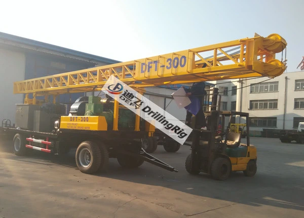 Dft-400 with Mud Pump Rotary Table Trailer Mounted Water Well Drilling Rig