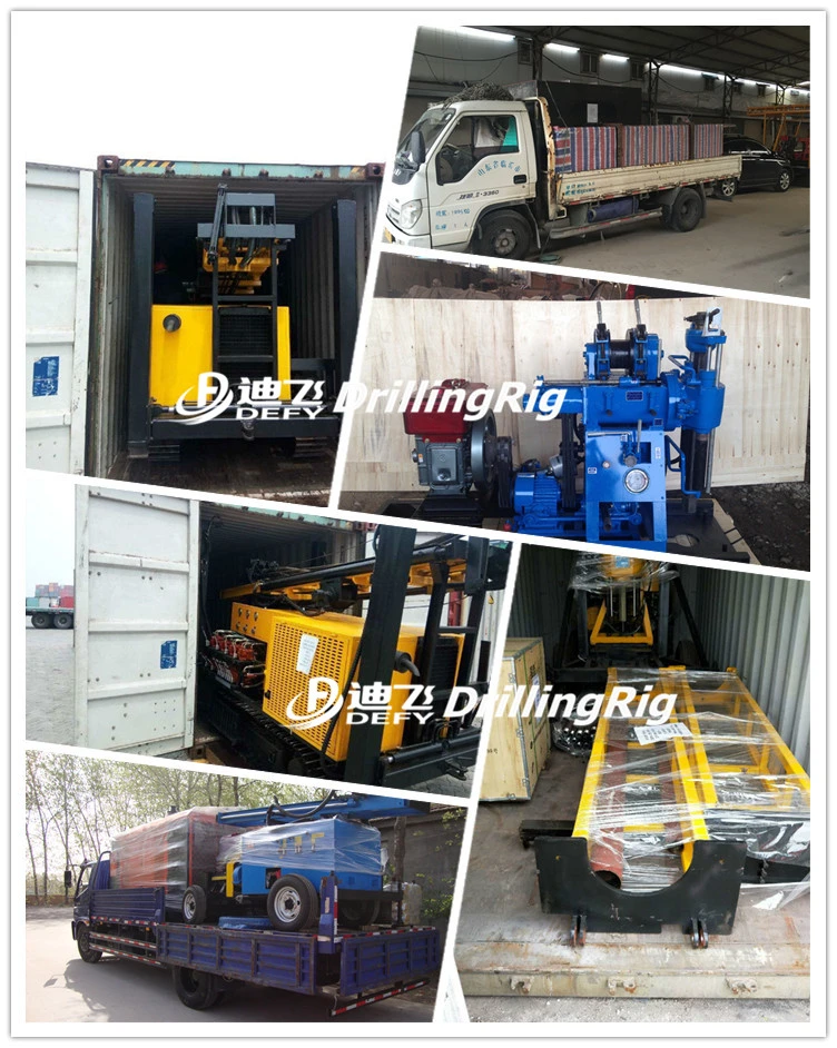 100m Portable Water Drilling Rig Air Drilling Machine for Sale