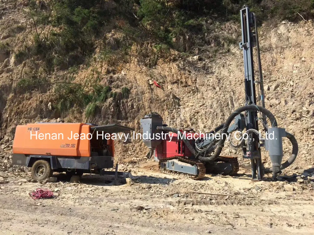 89-140mm 30m Depth Hydraulic DTH Crawler Rock Blasting Drilling Rig