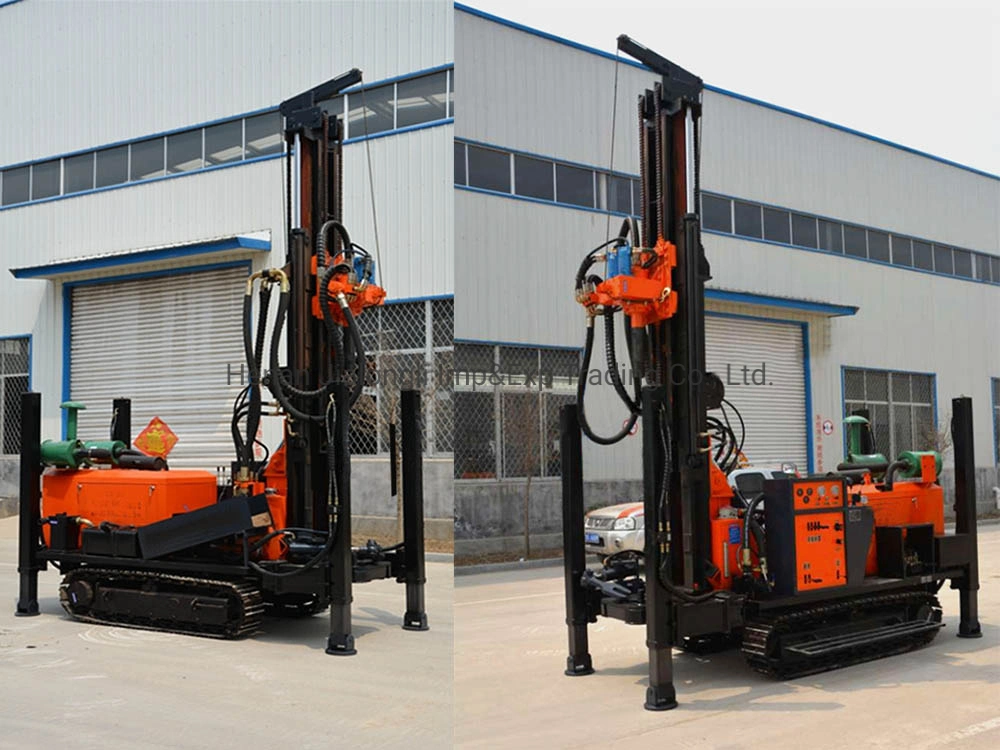 Kw200 DTH Crawler Mounted Portable Water Well Drilling Rig Machine